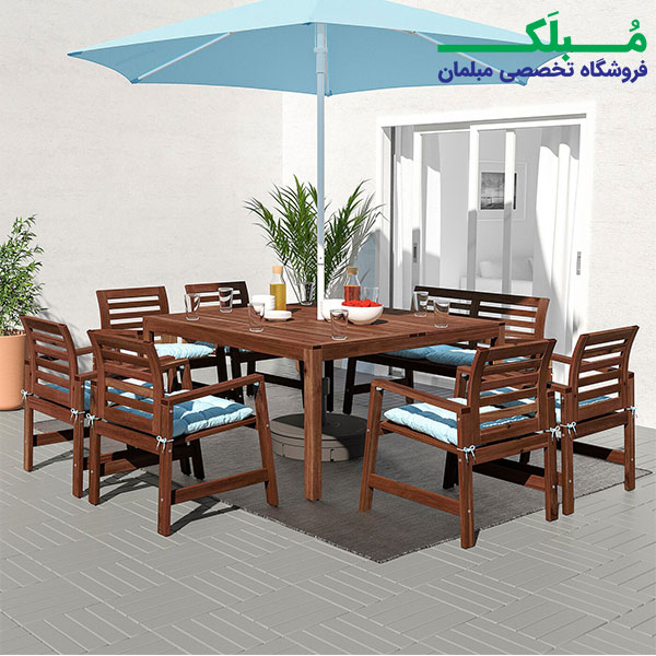 ست میز و صندلی ناهارخوری بیرونی ایکیا مدل Applaro