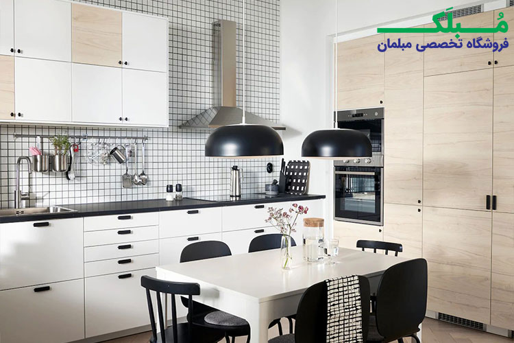 طرح کابینت آشپزخانه جادار