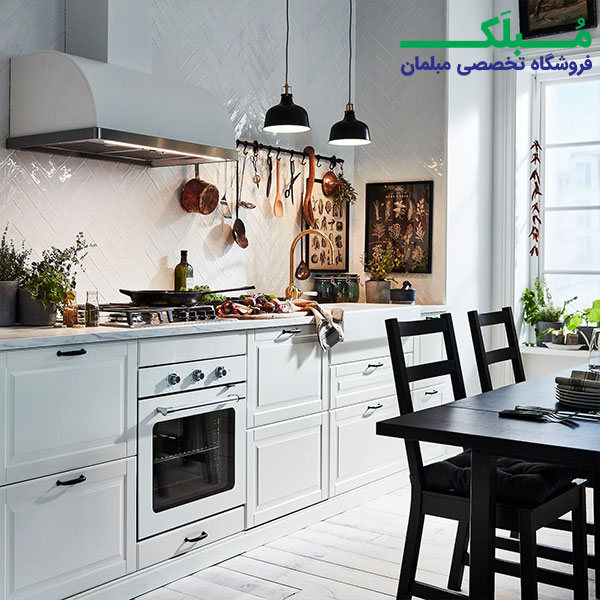 کابینت آشپزخانه سفید مدرن و زیبا