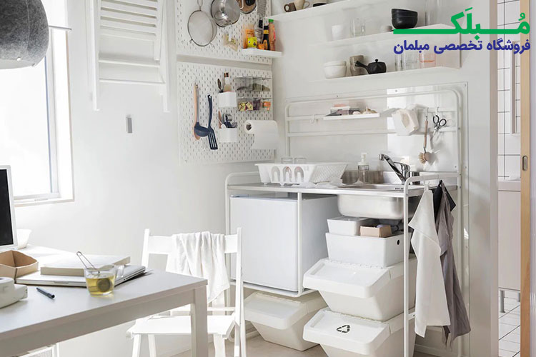 کابینت آشپزخانه فلزی ساده