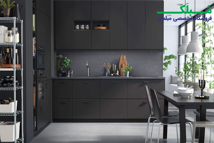 کابینت براق با تم تیره